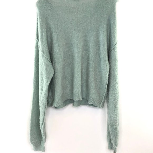NWT FREE PEOPLE Princess V-Neck Sweater Mint #AU19 - Picture 5 of 8